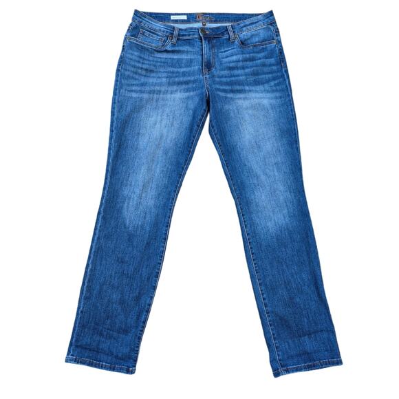 Boyfriend Jeans KFTK Carrie Plus Size 14 Stretch Denim Kut Kloth - Picture 1 of 10